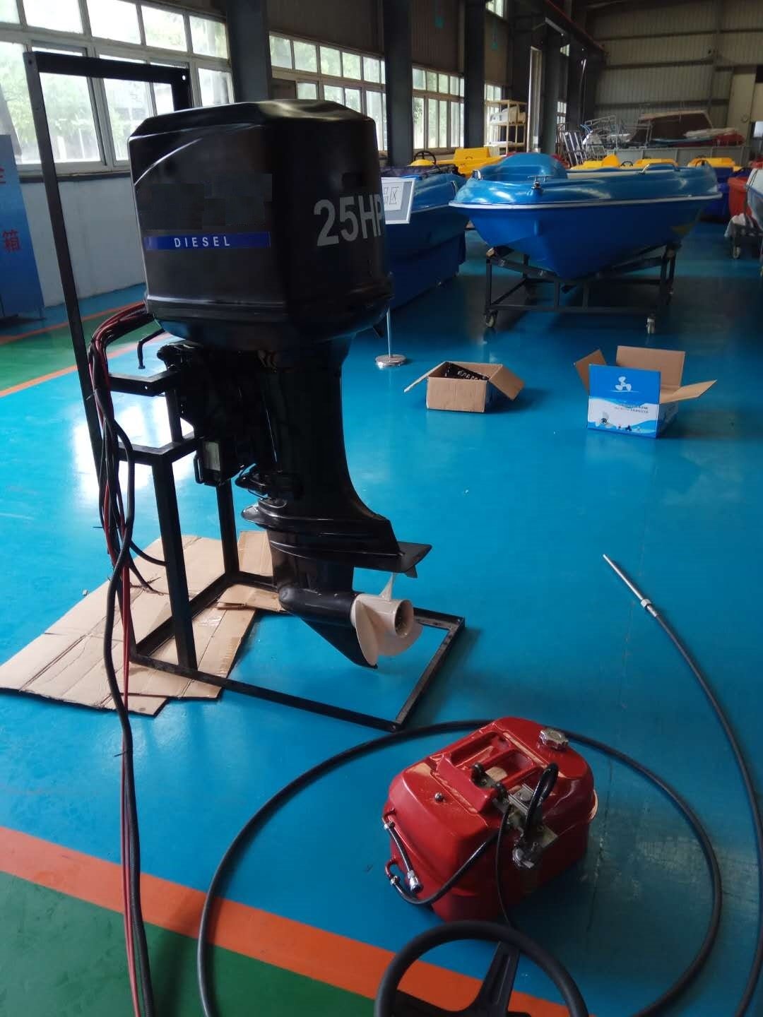 Marine diesel Engine Outboard DOM25 25hp Small diesel Outboard Boat Engine